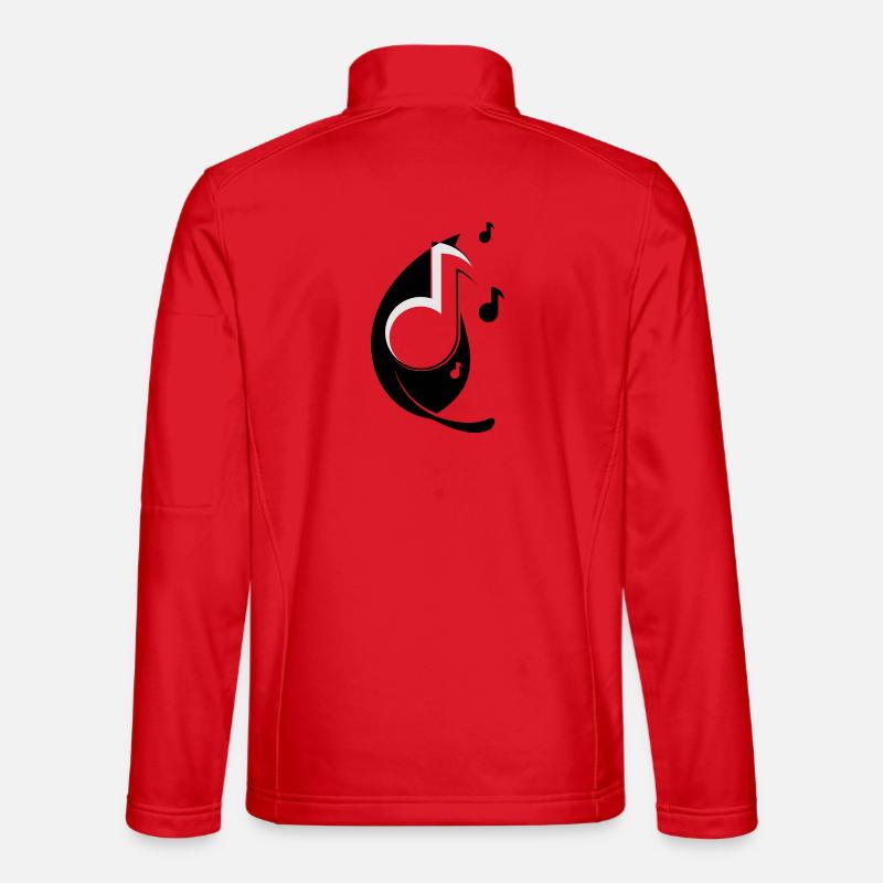 Sheet music - Unisex Softshell Jacket - red