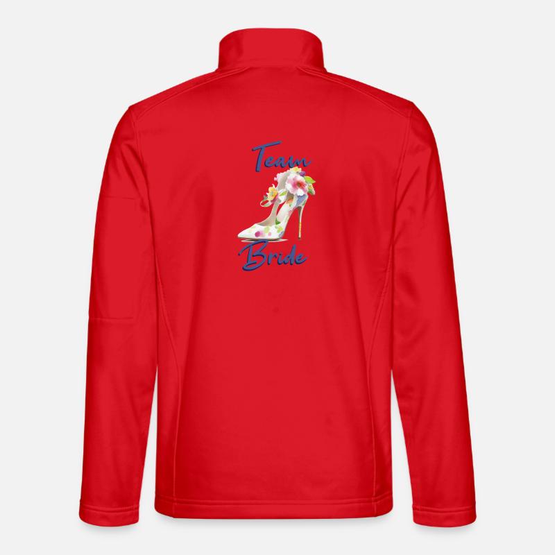 Team Bride - Unisex Softshell Jacket - red