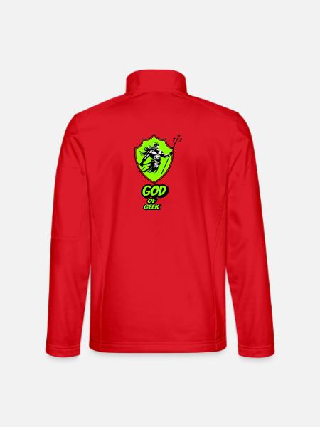 Gott des Geeks - Unisex Softshelljacke - Rot