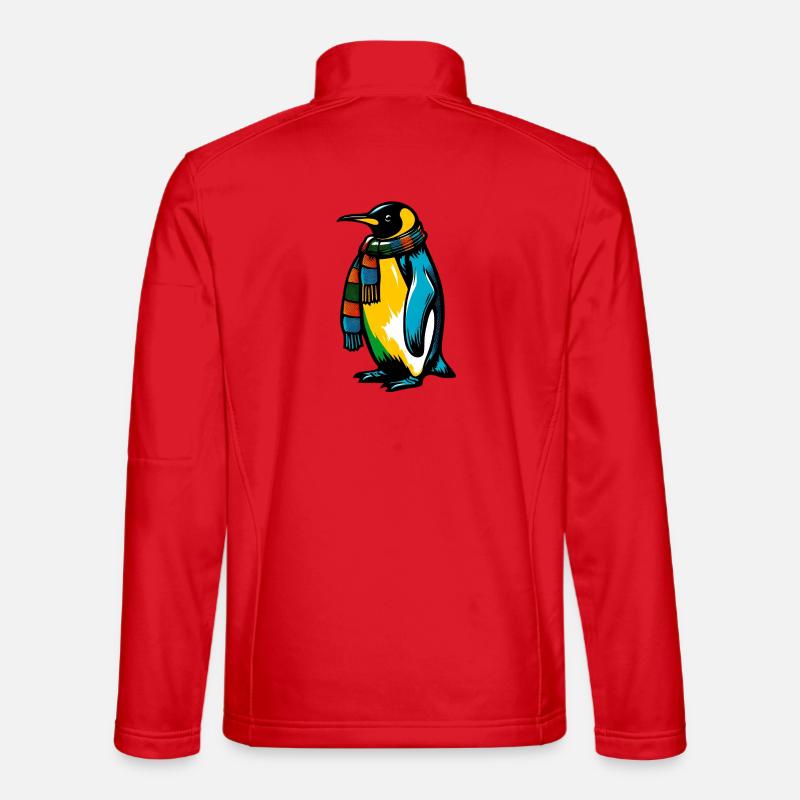 Pinguin - Unisex Softshelljacke - Rot
