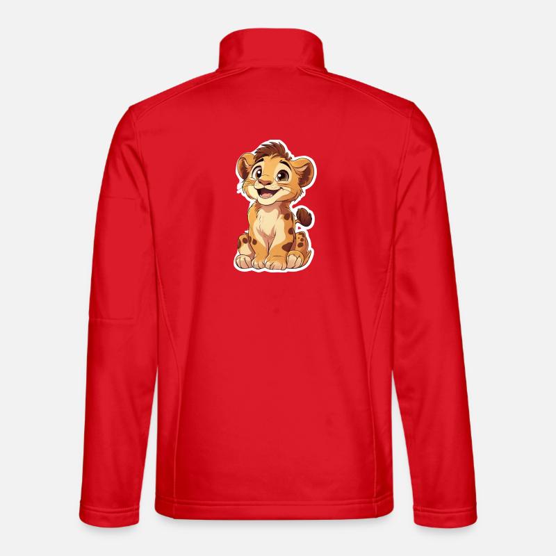 Löwe - Unisex Softshelljacke - Rot