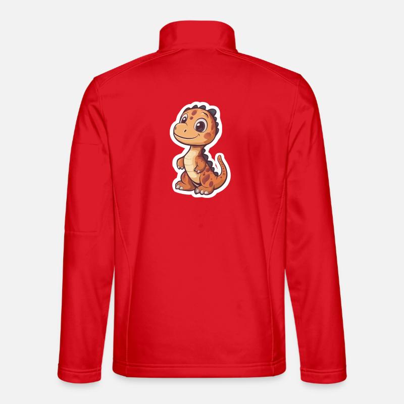 Dinosaurier - Unisex Softshelljacke - Rot
