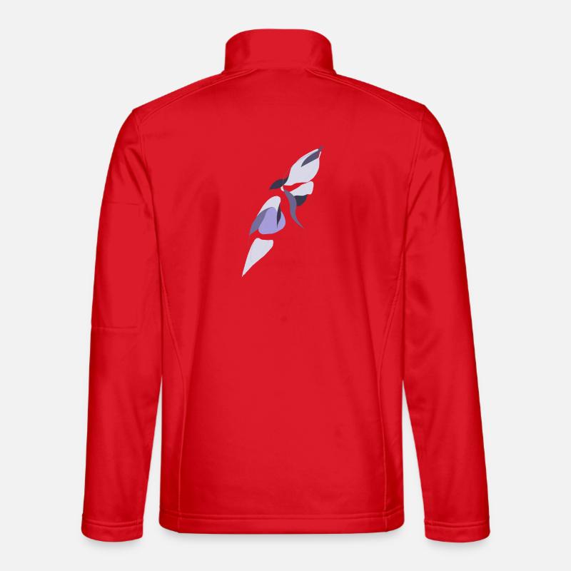 Ailes d’Ombre et de Lumière - Veste en tissu softshell Unisexe - rouge