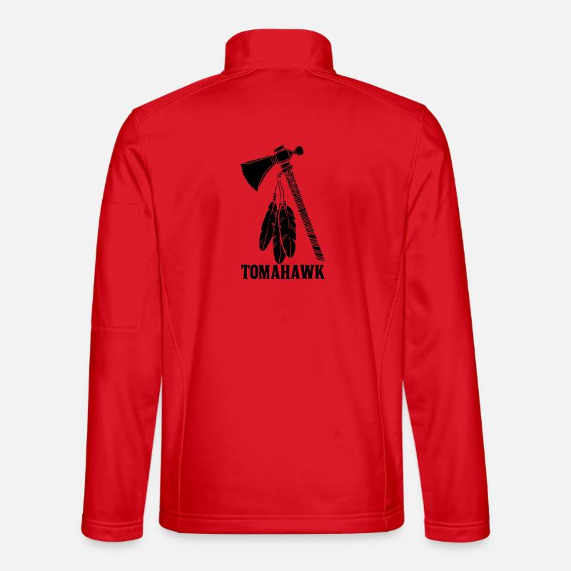 schwarzer Tomahawk - Unisex Softshelljacke - Rot