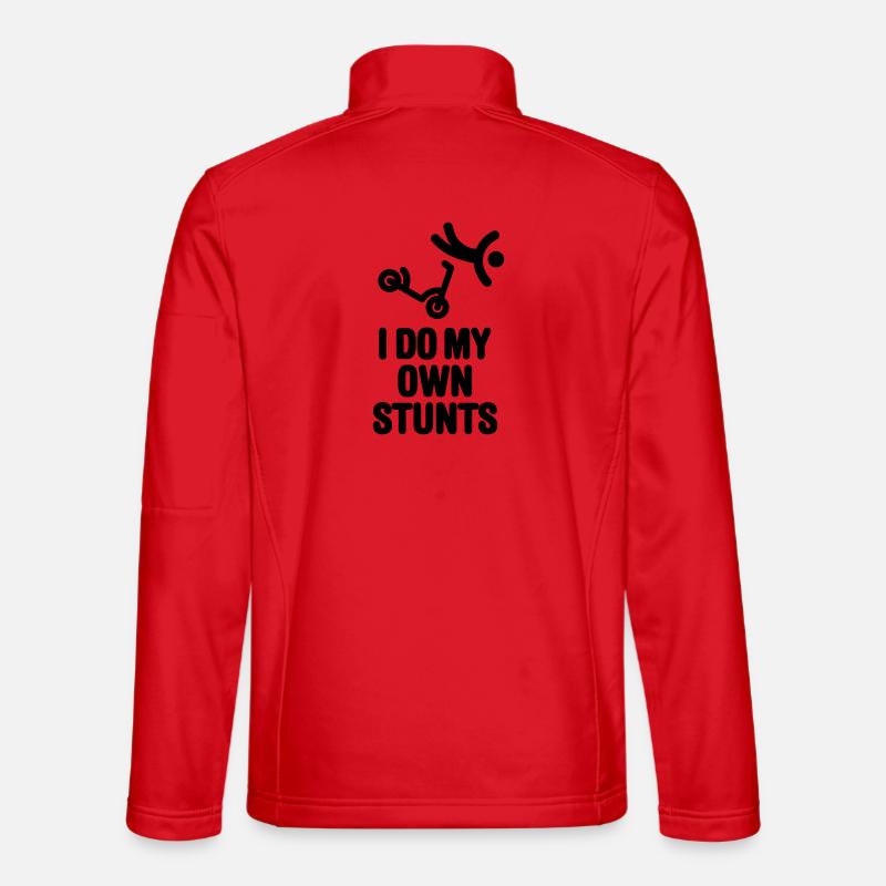 Ich mache meine eigenen Stunts Stunt Scooter Scooter Tricks Unisex Softshelljacke