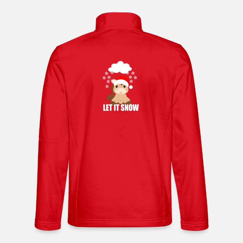 let it snow - Unisex Softshell Jacket - red
