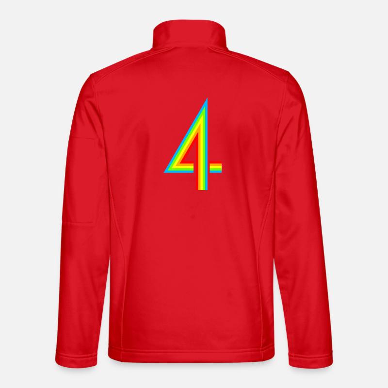 Schon 4 Jahre! - Unisex Softshelljacke - Rot