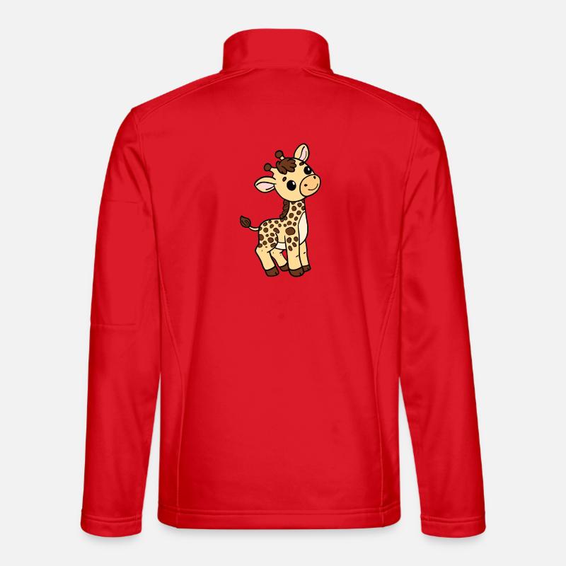 Giraffe - Unisex Softshelljacke - Rot