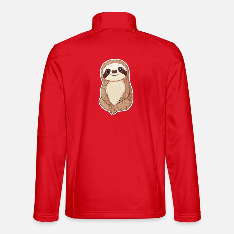 Faultier - Unisex Softshelljacke - Rot