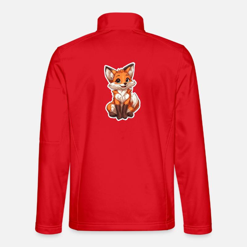 Fox - Unisex Softshell Jacket - red