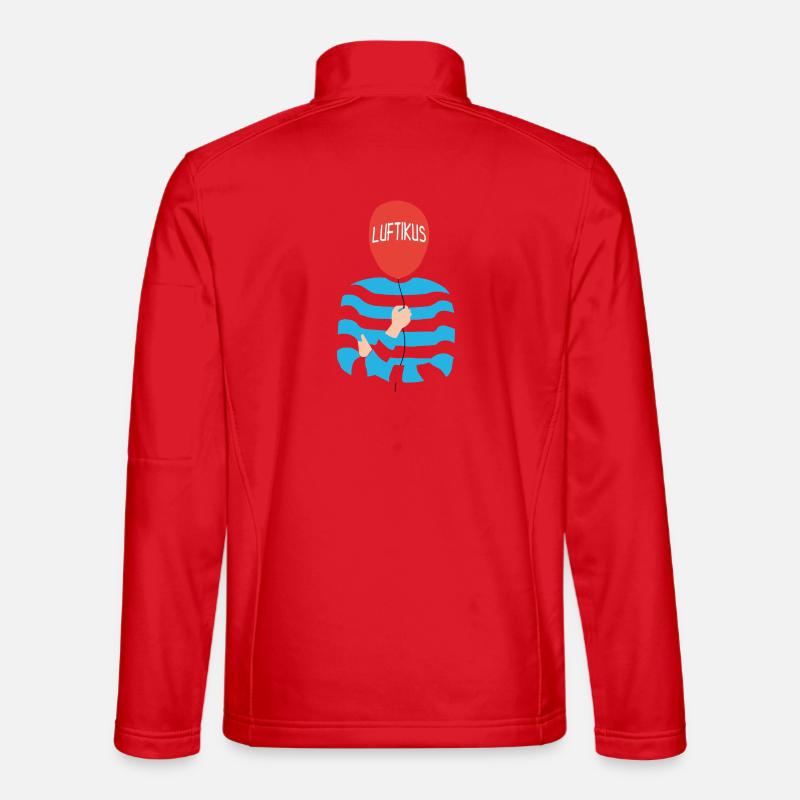 Lustiger Luftikus Ballon Spruch - Unisex Softshelljacke - Rot