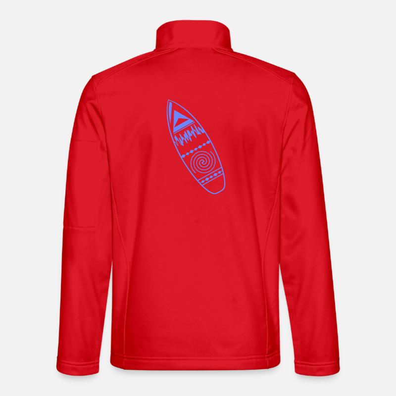 Surfboard Pattern Unisex Softshell Jacket