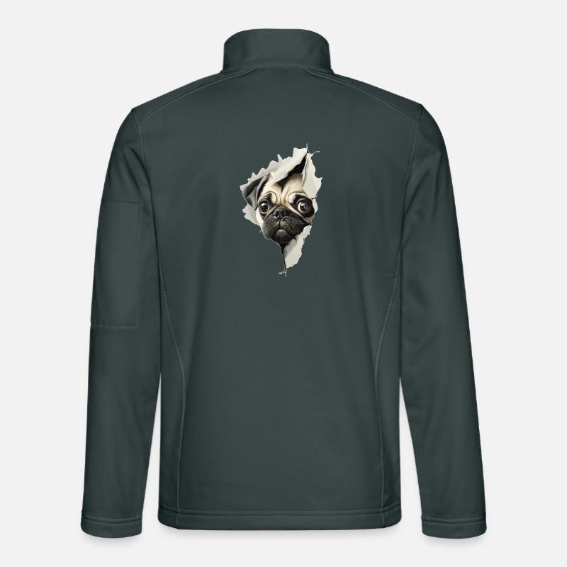 Pug Unisex Softshell Jacket