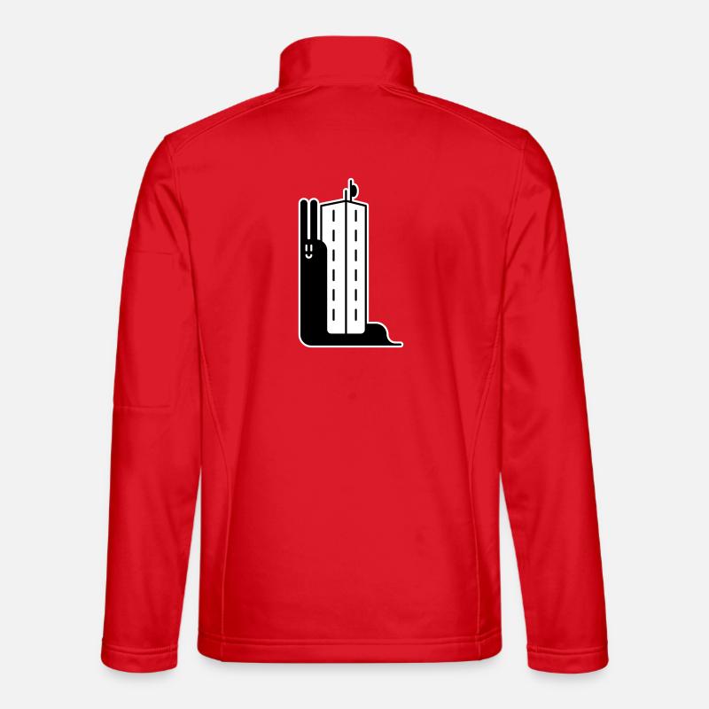 Block Snail - Unisex Softshelljacke - Rot