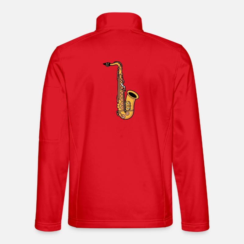 Saxophon - Unisex Softshelljacke - Rot