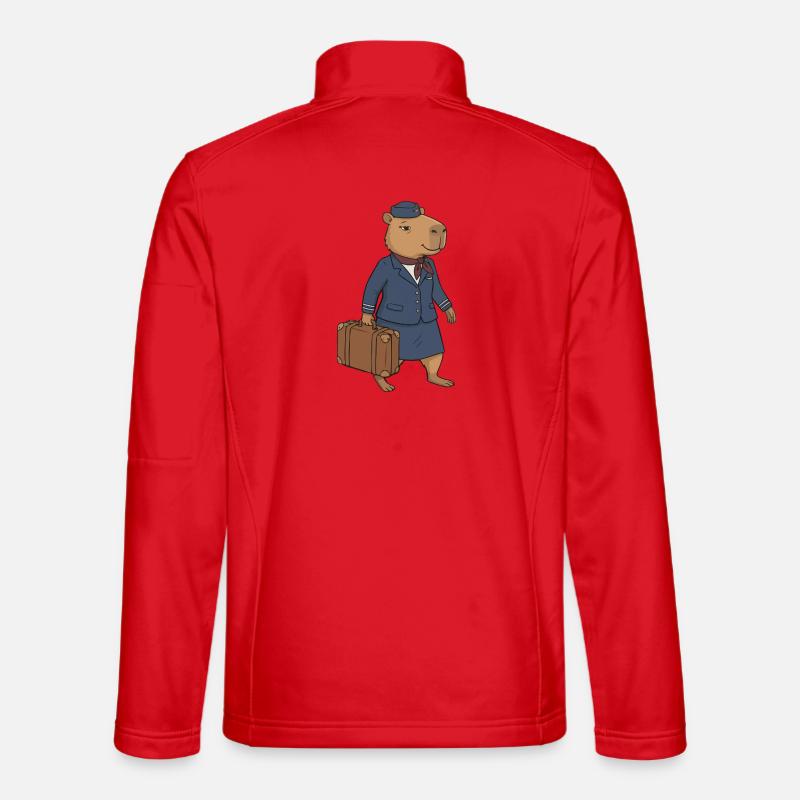 Kamel Flugbegleiter Vintage Unisex Softshelljacke
