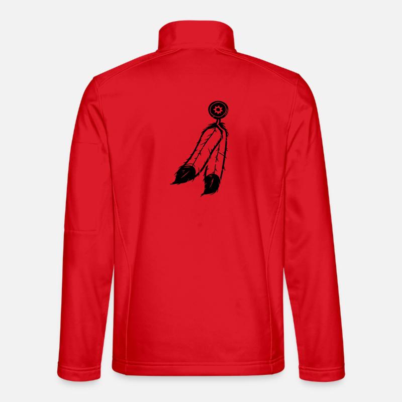 Feather Jewelry - Unisex Softshell Jacket - red