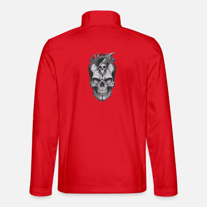 Cool Skull - Unisex Softshelljacke - Rot