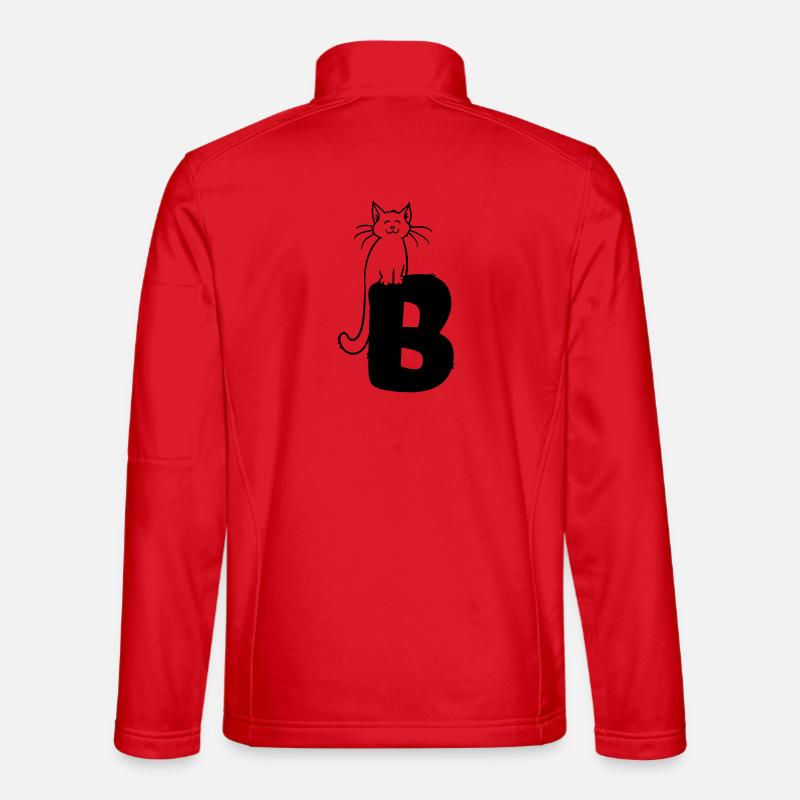 Cat Letter B Unisex Softshell Jacket