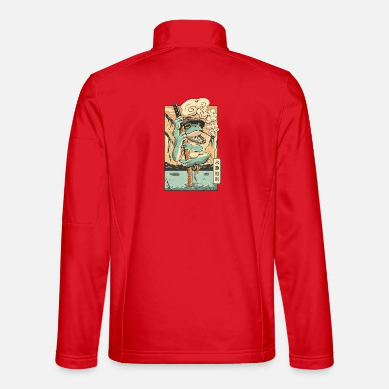 Frosch-Sommelier à la Natur - Unisex Softshelljacke - Rot