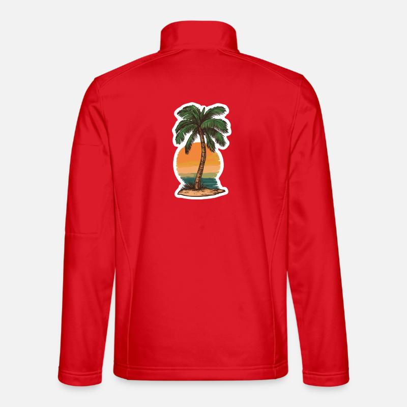 Palme - Unisex Softshelljacke - Rot