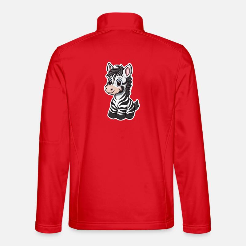 Zebra - Unisex Softshelljacke - Rot