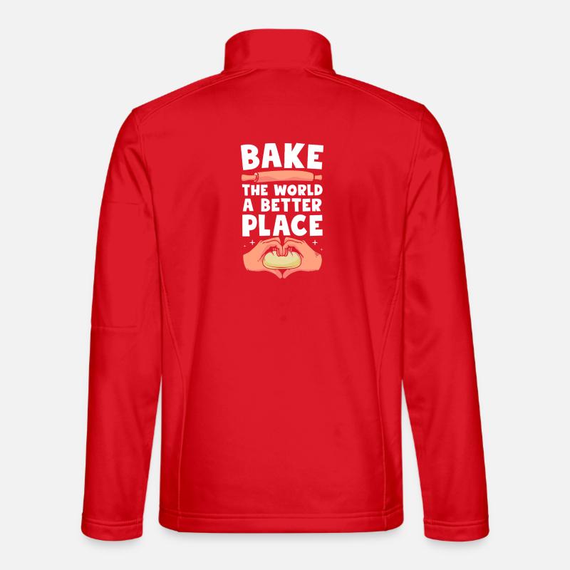 Bäcker Bäckerin Backen - Unisex Softshelljacke - Rot