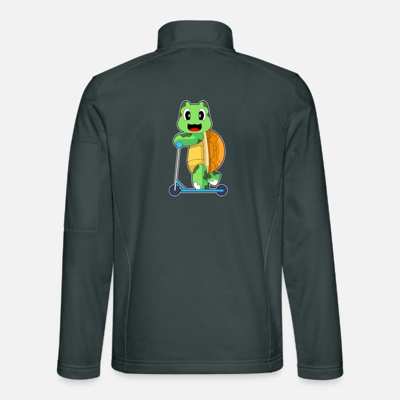 Turtle scooter Unisex Softshell Jacket