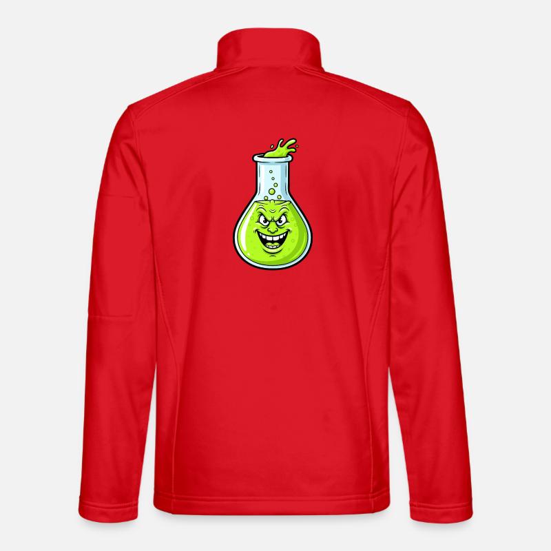 Grinning Green Potion - Unisex Softshell Jacket - red