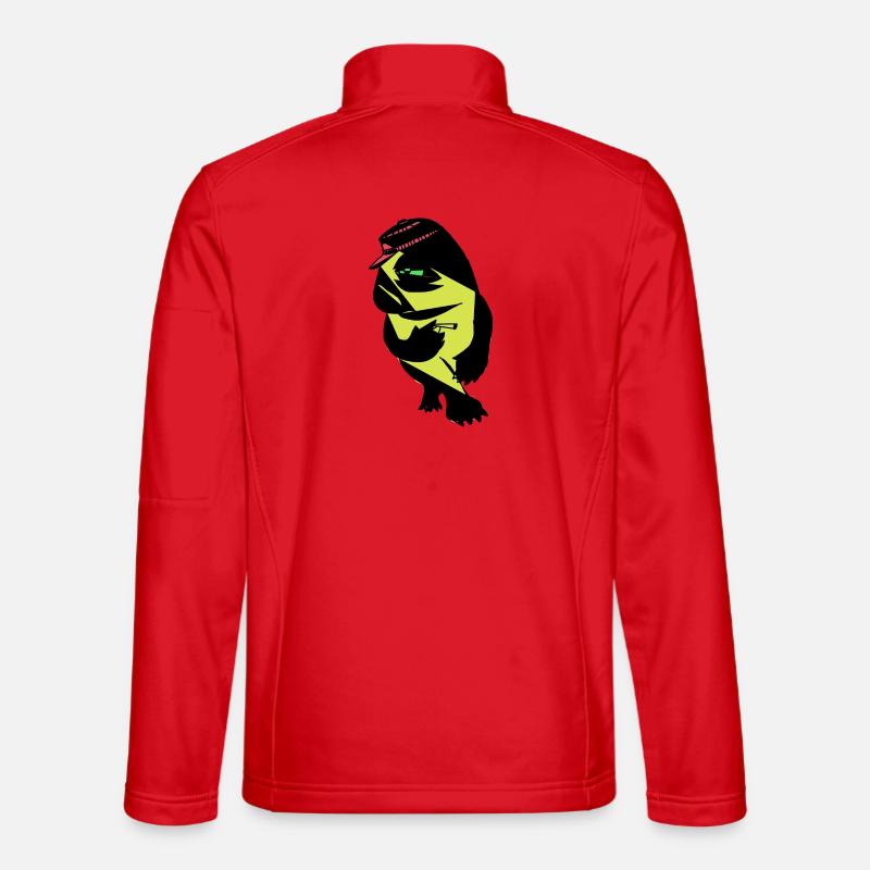 Neon Bear - Unisex Softshell Jacket - red