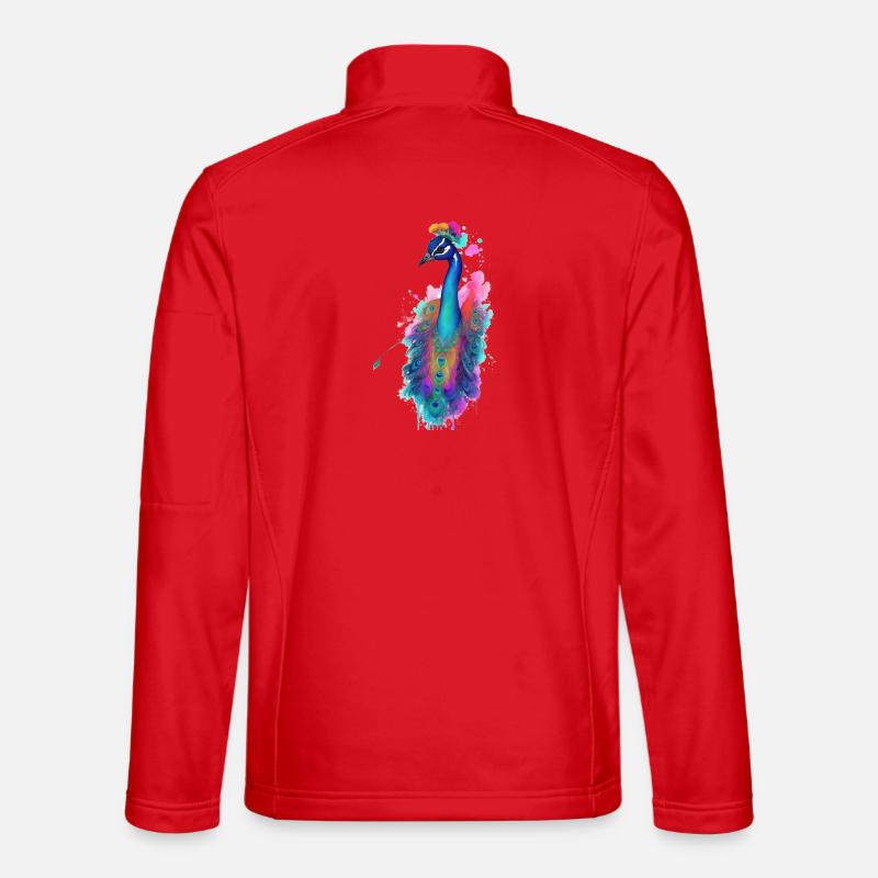 Pfau - Unisex Softshelljacke - Rot