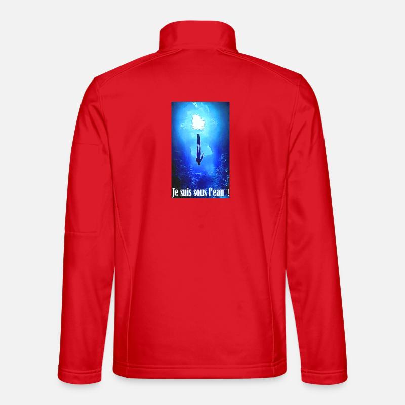 Je suis sous l'eau Veste en tissu softshell Unisexe