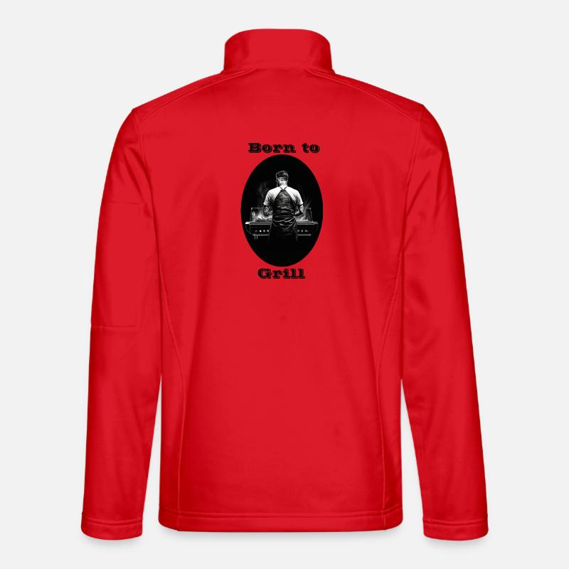 Born to Grill - Unisex Softshelljacke - Rot