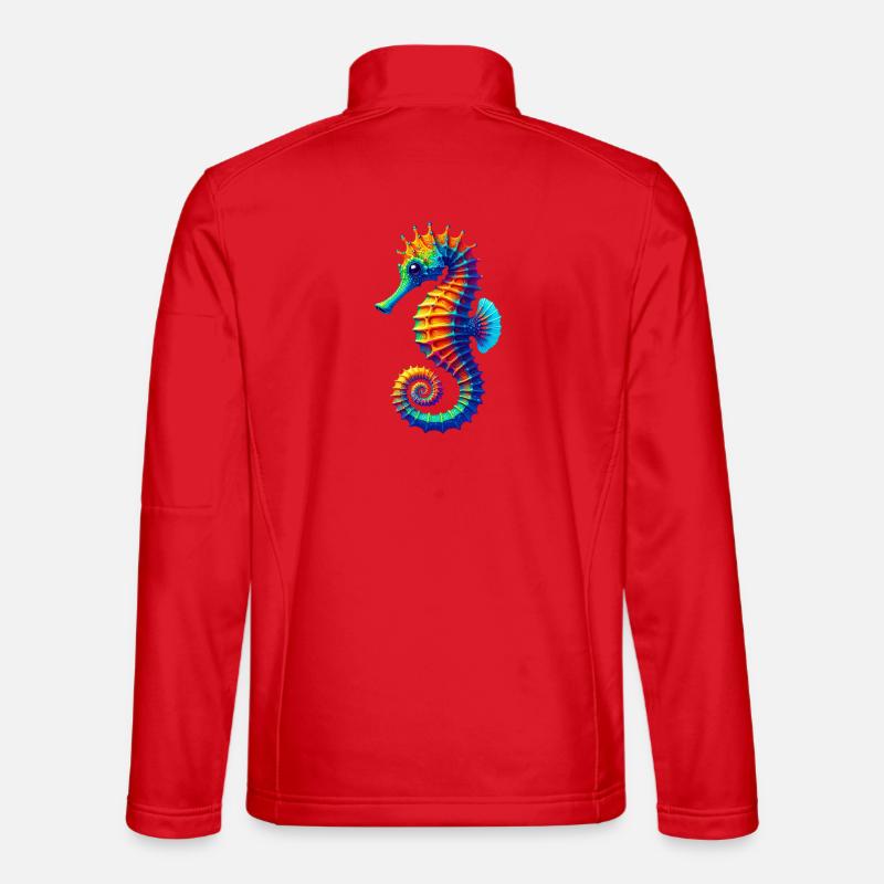 Seahorse - Unisex Softshell Jacket - red