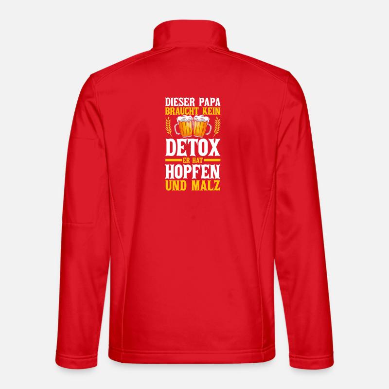 Beer Father Father's Day Dad - Unisex Softshell Jacket - red