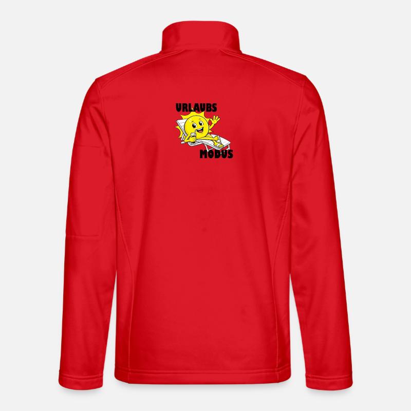 Urlaubsmodus, Urlaub - Unisex Softshelljacke - Rot