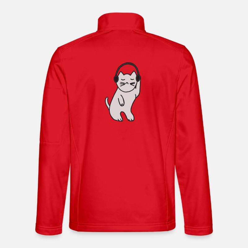 Reine disco chatte - Veste en tissu softshell Unisexe - rouge