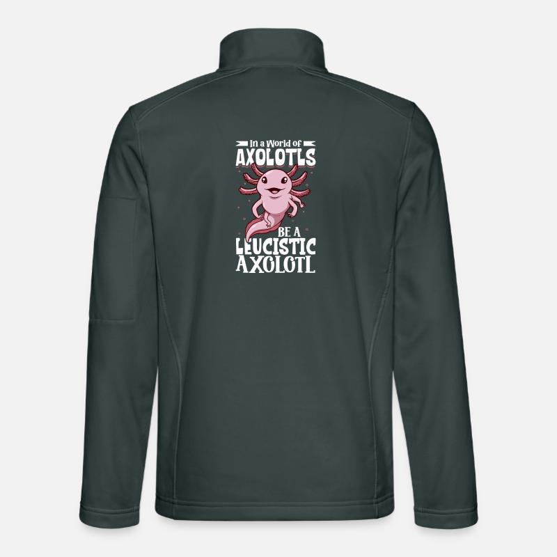 Be a Leucistic Axolotl Unisex Softshell Jacket
