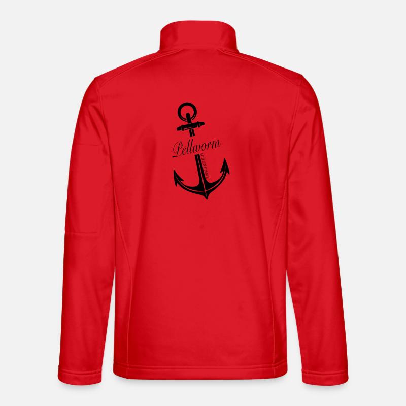 Pellworm - Unisex Softshelljacke - Rot