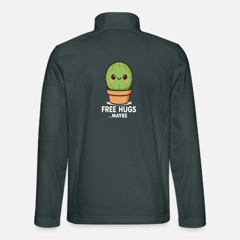 Friendly cactus looking for a hug Unisex Softshell Jacket