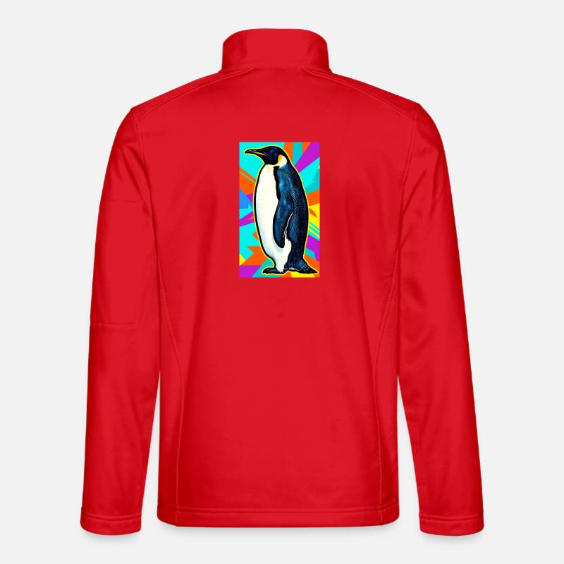 pingouin - Veste en tissu softshell Unisexe - rouge