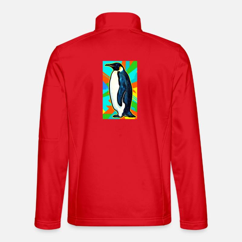 Pinguin - Unisex Softshelljacke - Rot