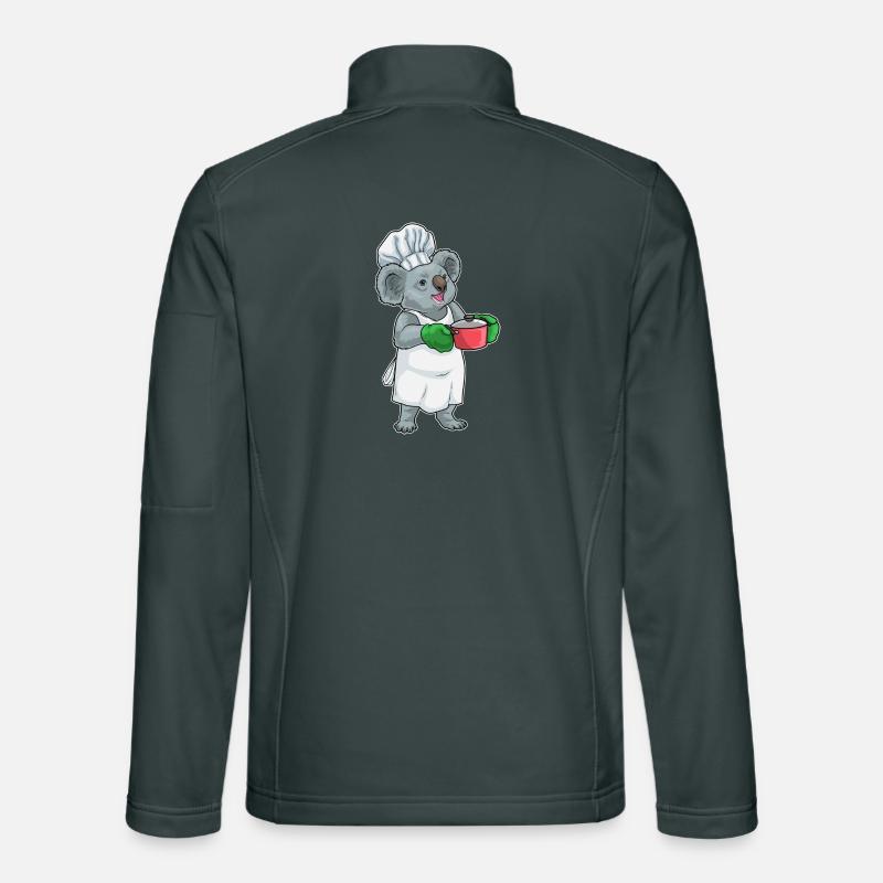 Koala Cooking Pot Cooking Unisex Softshell Jacket