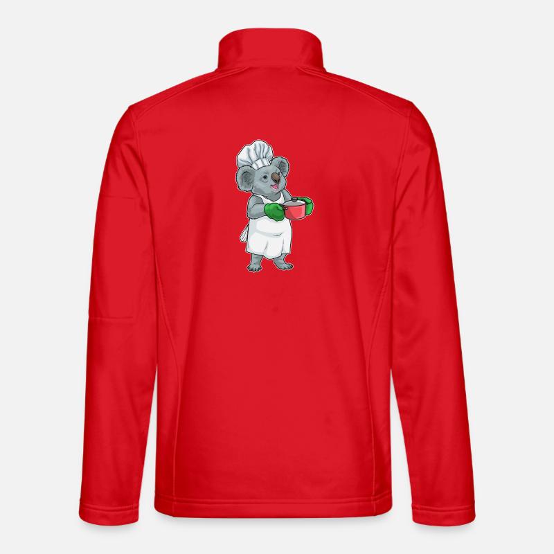 Koala Koch Kochtopf Kochen - Unisex Softshelljacke - Rot