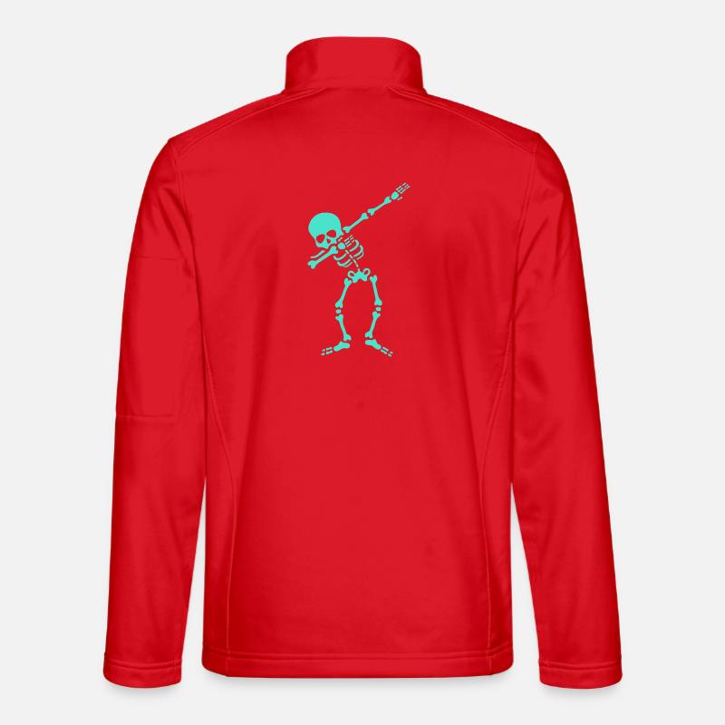 Skeleton Dab Dabbing - Unisex Softshell Jacket - red