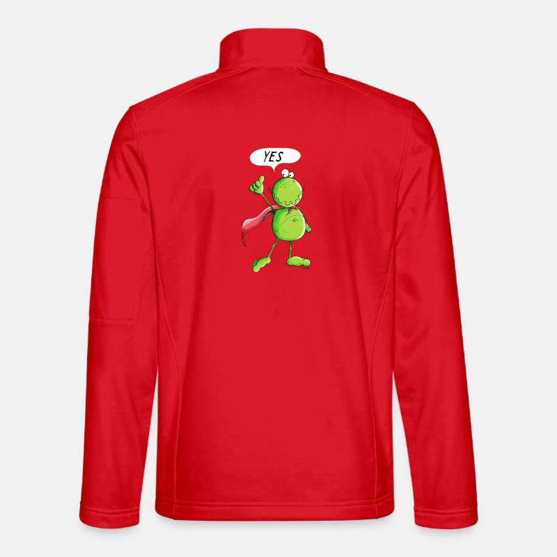 Super Frog - Frogs - Comic - Cartoon - Unisex Softshell Jacket - red