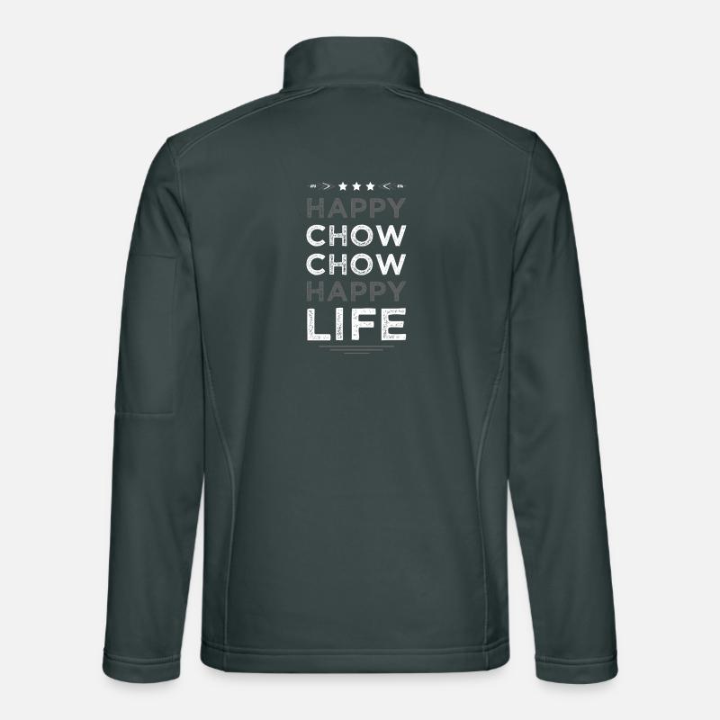 Vie heureuse de Chow Chow Veste en tissu softshell Unisexe