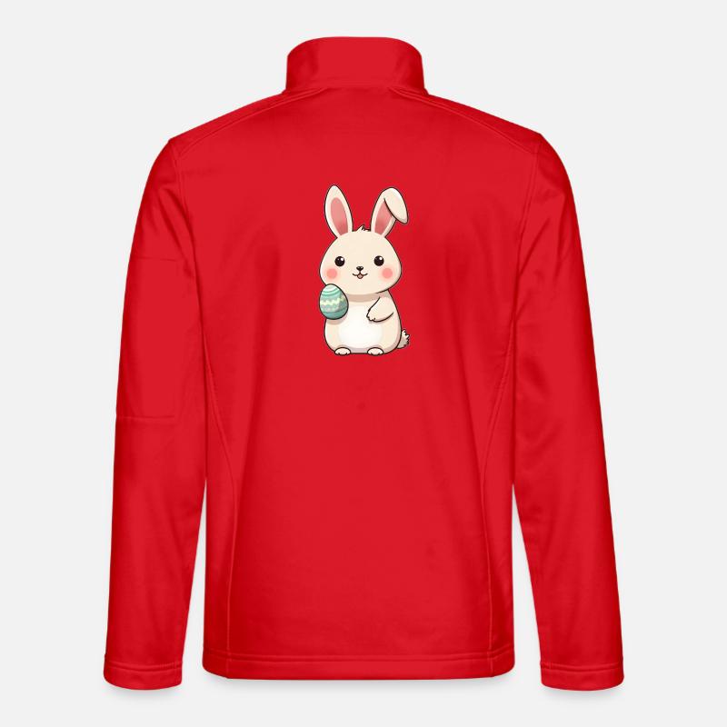 Easter Bunny - Unisex Softshell Jacket - red