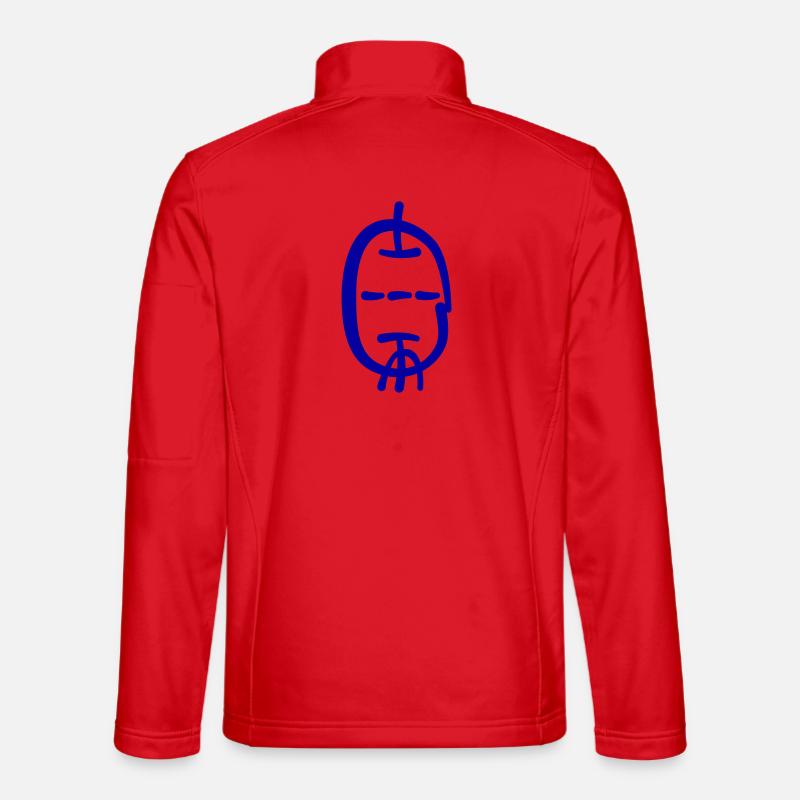 Triode im Kalligrafie Stil - Unisex Softshelljacke - Rot