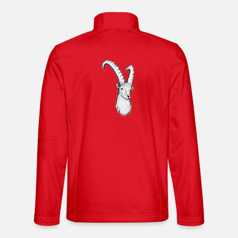 Steinbock Sternzeichen - Unisex Softshelljacke - Rot